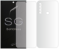 Бронепленка Xiaomi Redmi Note 8T Комплект: для Передней и Задней панели полиуретановая SoftGlass