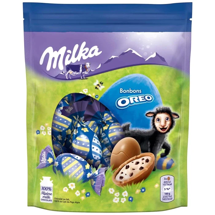 Шоколадні цукерки Milka bonbons Oreo 86g, фото 1