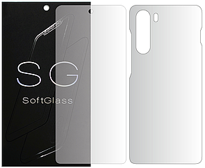 Бронеплівка для Motorola G200 5G комплект: для передньої і задньої панелі зносостійка поліуретанова SoftGlass