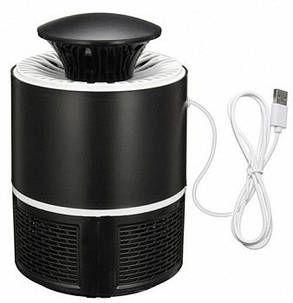 Лампа пастка для комарів знищувач комах 5 Вт USB Mosquito Killer Lamp чорна, фото 3