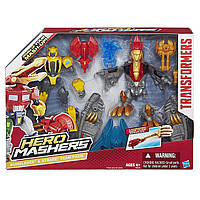 Разборные фигурки трансформеров Бамблби и Стрейф - Bumblebee & Strafe, Transformers Hero Mashers, Hasbro