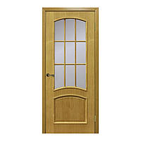 Межкомнатная дверь шпон Омис Капри 700 мм со стеклом дуб натуральный тонированный