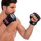 Рукавички для змішаних єдиноборств MMA Boxer шкіряні розмір M-XL (5020), фото 7