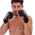 Рукавички для змішаних єдиноборств MMA Boxer кожвинил розмір M-XL (5021), фото 8
