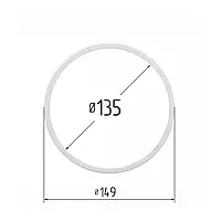 Протекторное термокольцо для натяжных потолков - диаметр 135 мм (наружный 148,6мм)
