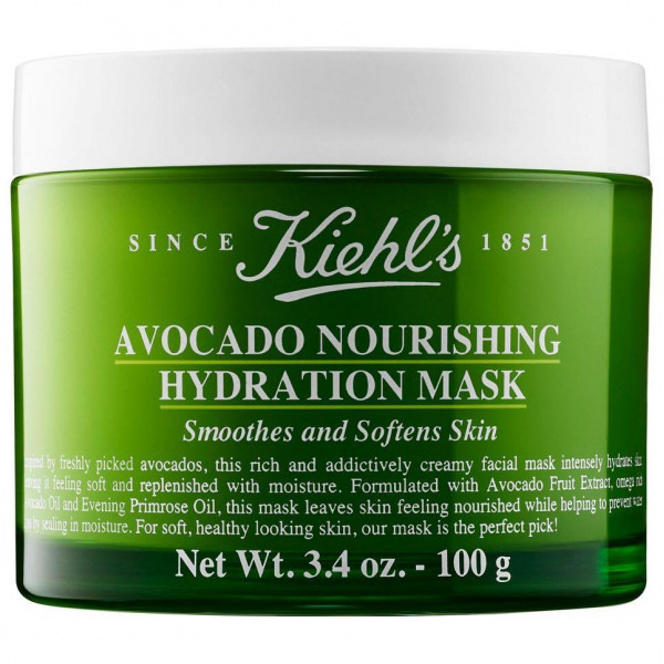 Маска з авокадо для зволоження й живлення шкіри обличчя Kiehl's Avocado Nourishing Hydration Mask 100 мл
