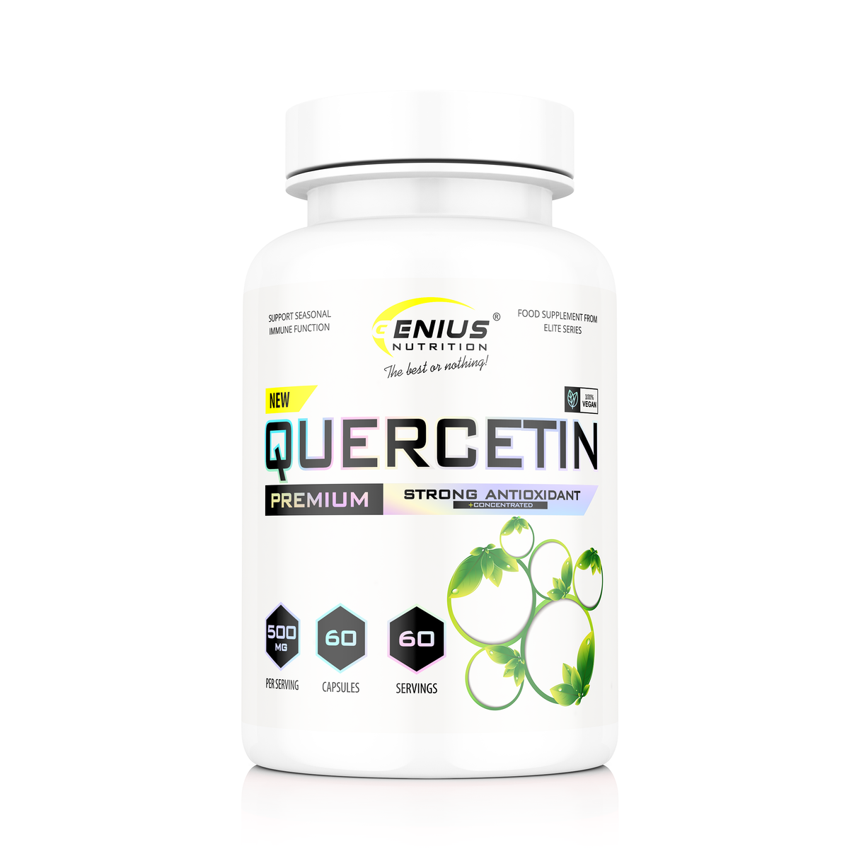 Кверцетин Genius Nutriion Quercetin 60 капсул EXP 07/24 року включно