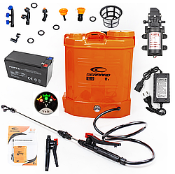 Садовий електро-обприскувач акумуляторний (на акумуляторі) на 12 літрів Gerrard GS-12