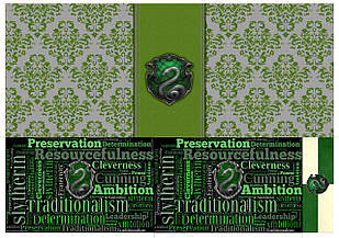 Стикерпак А4 без порізки Гаррі Поттер Слізерін для боксу