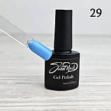 Гель лак для нігтів світло блакитний №29 Sweet Nails 8мл, фото 4