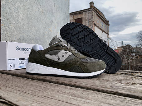 Чоловічі кросівки Saucony Shadow 6000 70441-32s Green Silver хакі Оригінал, фото 1