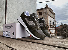 Чоловічі кросівки Saucony Shadow 6000 70441-32s Green Silver хакі Оригінал, фото 3