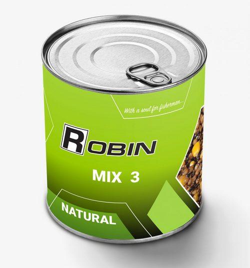 Зерновий мікс ROBIN MIX-3 Цільнозерновий Natural 900 ml ж/б