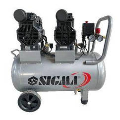 Компресор чотирициліндровий безоливний 2.2 кВт 1400об/хв 320 л/хв 8бар 58 дБ 50 л SIGMA (7042551)