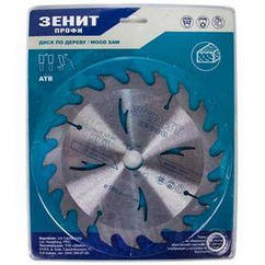 Диск Зеніт "ПРОФІ" пиляльний для дерева 185x20/16, ATB 20 (19185320)