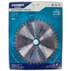 Диск Зеніт "ПРОФІ" пиляльний для дерева 200x32/30, ATB 40 (19200640)
