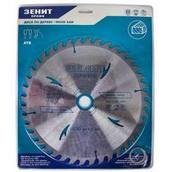 Диск Зеніт "ПРОФІ" пиляльний для дерева 250x32/30/25.4, ATB 40 (19250640)