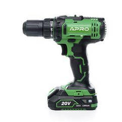 Дриль-шурупокрут APRO 20 В, 2 А, 20D, 2 АКБ, ЗП, кейс (895030)
