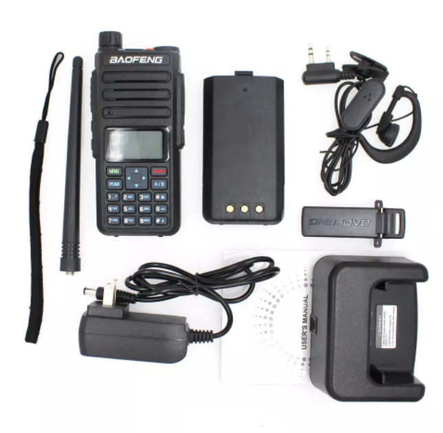 Рація, портативна радіостанція BAOFENG BF-H6 10 Вт Li-on 2200MAh + частоти VHF(136-174 МГц) і UHF(400-520 МГ