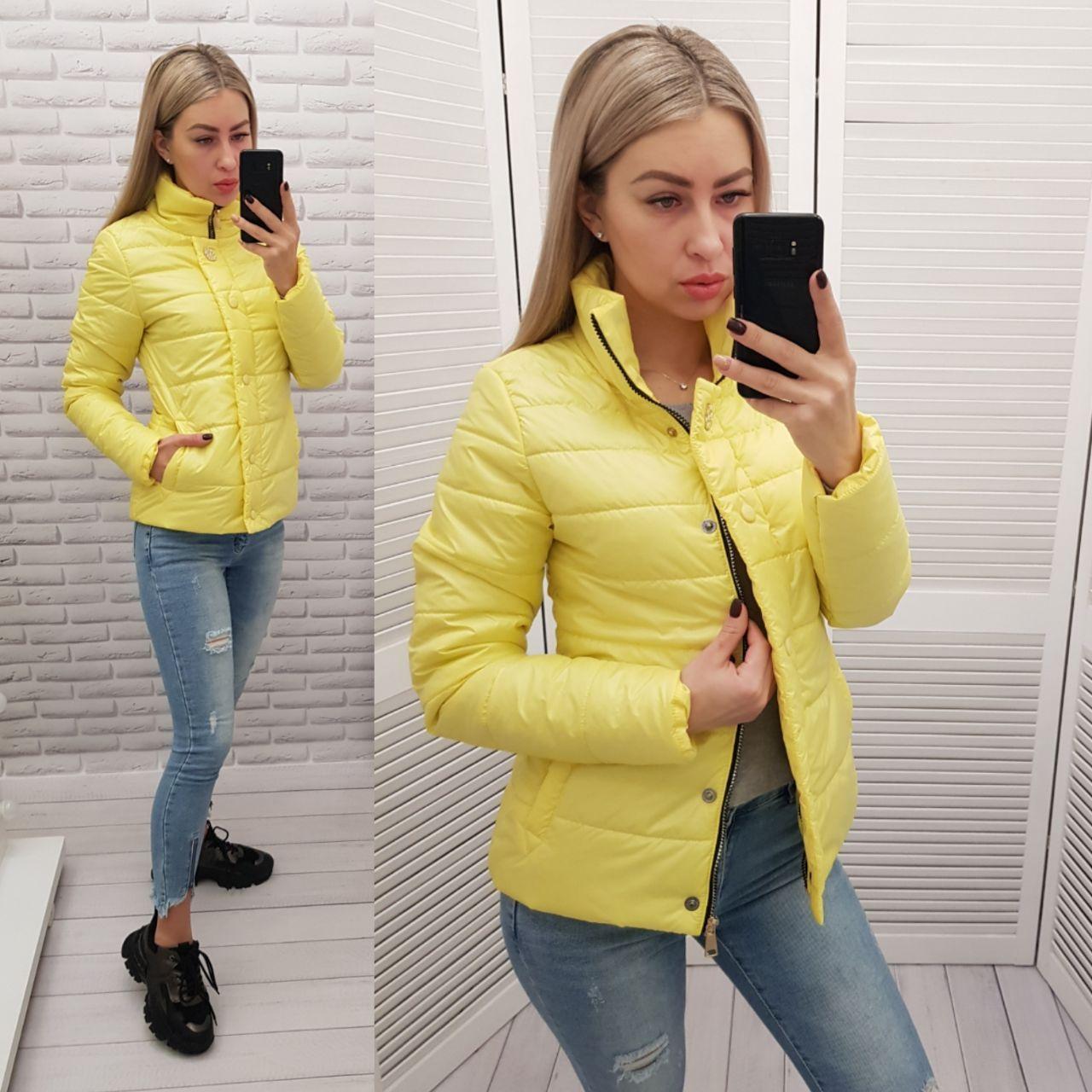 Жіноча куртка демісезона арт. 211 жовта, фото 1