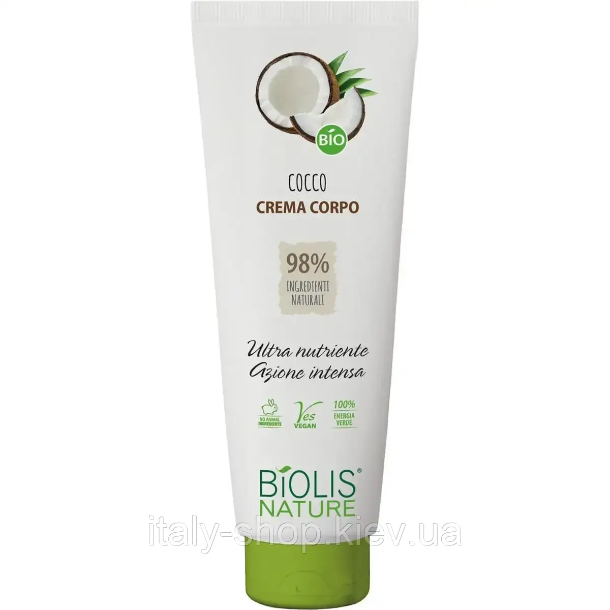 BIOLIS NATURE – 98% натуральні інгредієнти! Крем для тіла з Cocco 250 мл, Італія