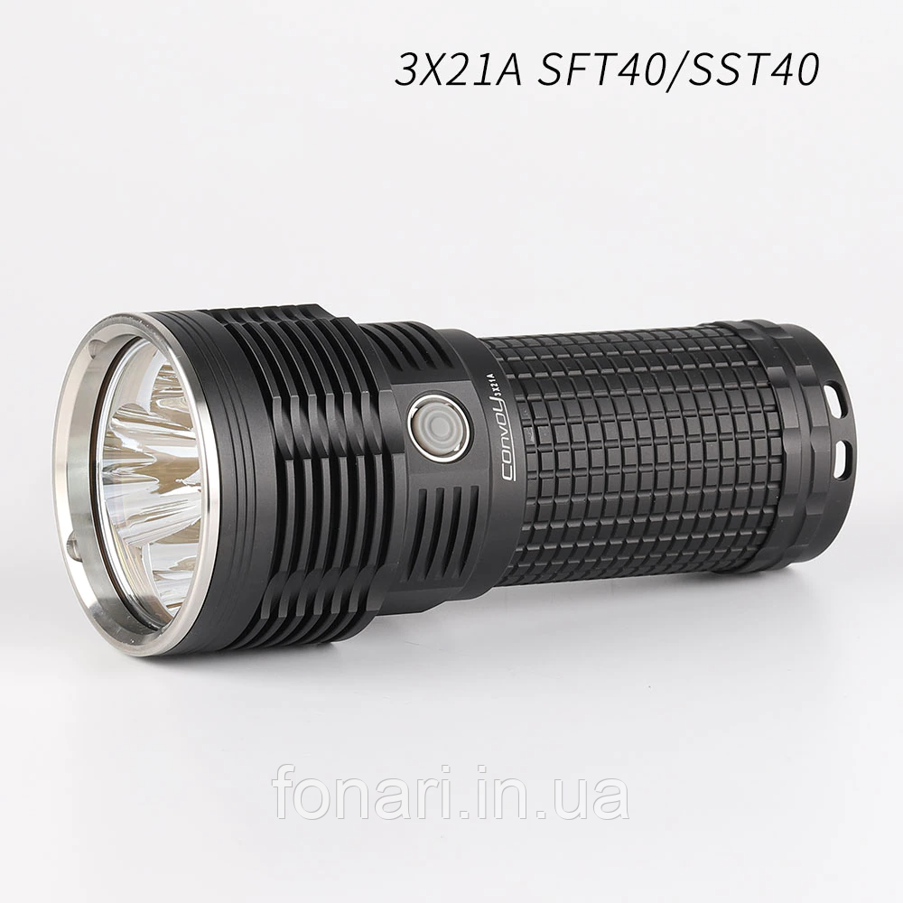Ліхтар Convoy 3X21A Luminus 3xSFT40, 3x21700 (5400 люмен) далекобійний