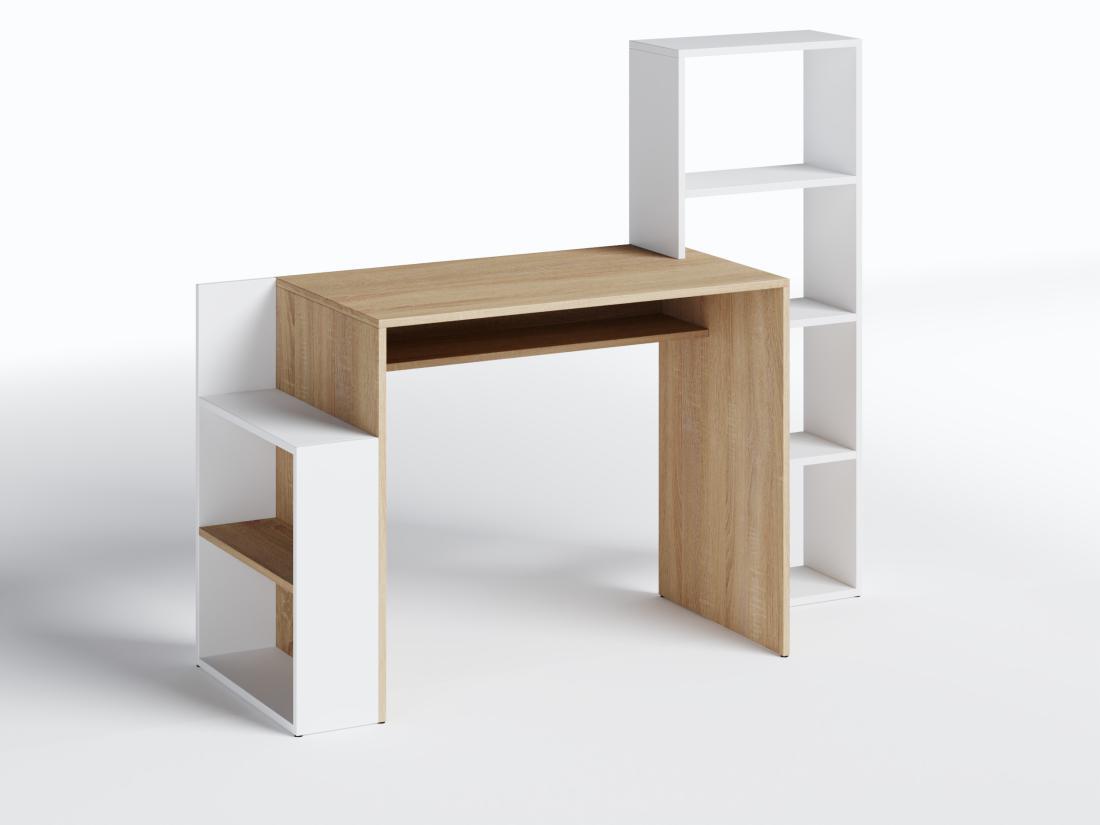 Стол Письменный, Стол Школьный с Полками для Книги Стелажем Ш1450*В1220 ...