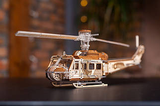 Вертоліт Валькірія Veter Models (421 деталі) (час в'єтнамської війни) - механічний 3D пазл, фото 2