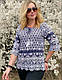 Жіноча літня блузка з рукавами три чверті із натуральної тканини (з M по 2XL), фото 2