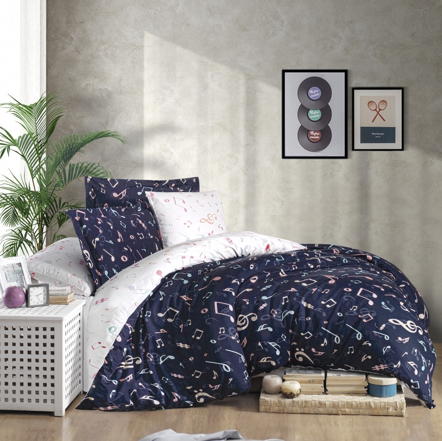 Постільна білизна сатин First Choice Cotton Satin Muses Туреччина двоспальна євро 200х220см