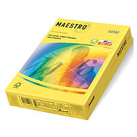 Бумага цветная А4 80г/м2., 500л., Canary Yellow Intensiv, желтый Maestro Color