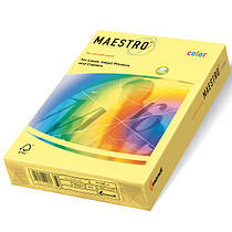 Папір кольоровий А4 80г/м2., 500арк., Yellow Pastell, жовтий пастель Maestro Color