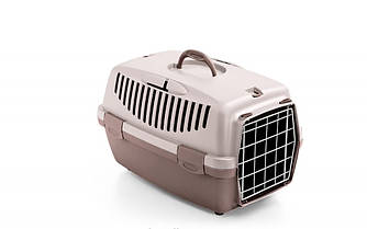 Stefanplast Gulliver 2 - Перенесення для тварин з металевими дверима ніжно-рожевий/коричнево-рожевий