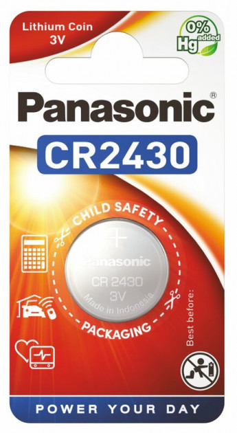 Дискова батарейка PANASONIC Cell Lithium 3V CR2430