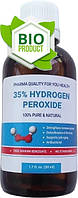 Перекис водню 35% 50мл. фармацевтична США без бензоат натрію, сірчаної кислоти і миш 'яка.