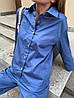 Костюм жіночий літній сорочка з брюками тканина бавовна весна-літо розміри норма, фото 5