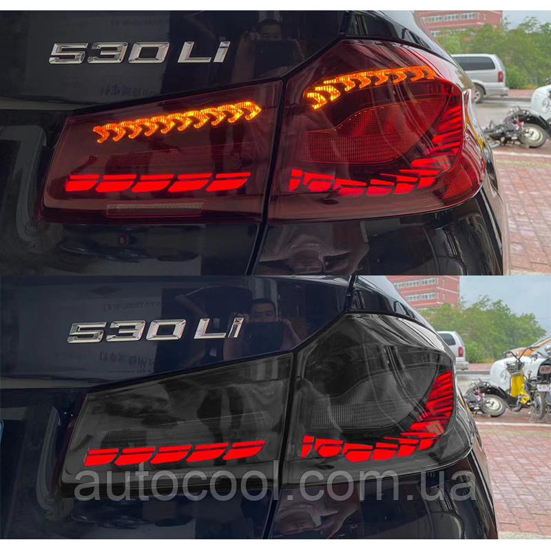 Задні LED ліхтарі BMW 5-серії F10 2011-2017 г. БМВ Ф10 стиль GTS
