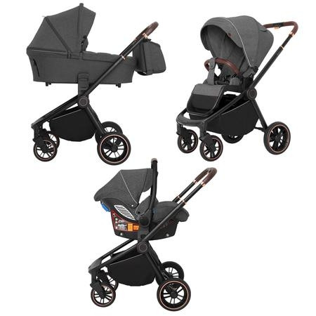 Коляска універсальна CARRELLO Epica CRL-8511 (3in1) Space Black +дощовик