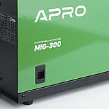 Зварювальний напівавтомат інверторний APRO MIG-300, ел.4мм, + набір кабелів, фото 3