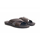 ЧОЛОВІЧІ ШЛЬОПАНЦІ BERNARD коричневі 40, фото 2