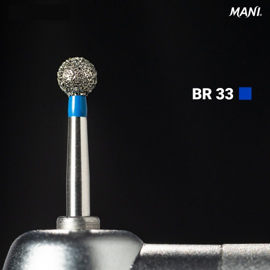 Діамантовий бір BR-33. Куляста (кулька) (ISO 001/028), синій