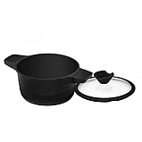 Каструля 2,7 л Lessner Black Pro New 55872-20, фото 3