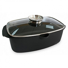 Гусятниця 5,6 л Lessner Black Pro New 55873