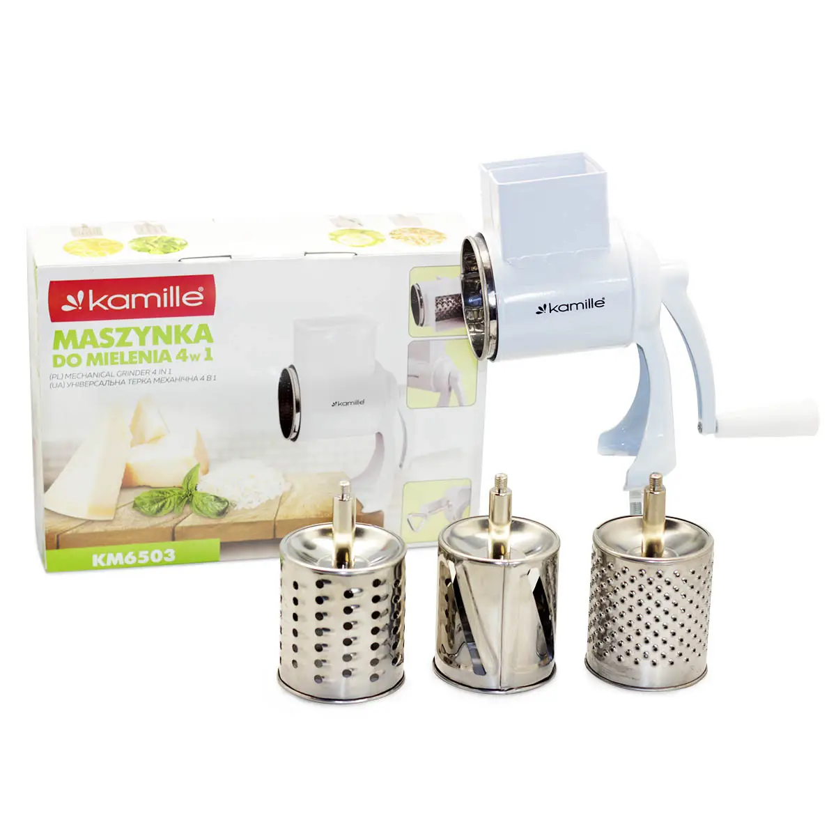 Тертка (для горіхів) універсальна механічна 4 в 1 Kamille KM-6503, фото 1