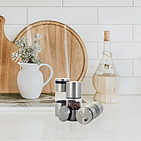 Набір ємностей із млином Kamille для спецій 3 шт. KM-7027, фото 6