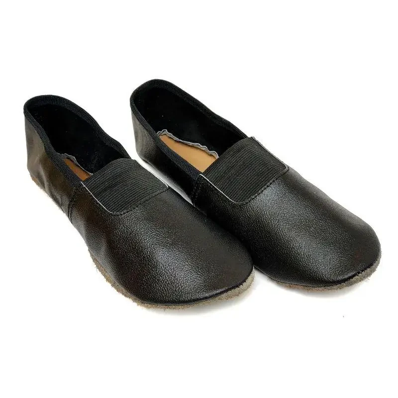 Чешки шкіряні білі для танців і гімнастики на гумці, фото 1