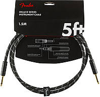 Инструментальный кабель FENDER CABLE DELUXE SERIES 5' BLACK TWEED (1.5 м)