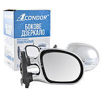Дзеркало бокове хром з поворотом ВАЗ 2101/03/06 (2шт) Condor K1022