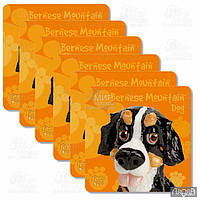 Arora Design Набор подставок под кружку Bernese mountain dog 10,5х10,5см 340-3503