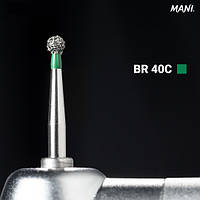 Діамантовий бір BR-40C. Куляста (кулька) (ISO 001/017), зелена